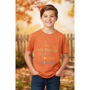 Cat & Jack Unisex "Autumn" Word Description T-shirt